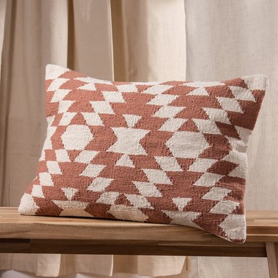 Jura Woven Geometric Filled Cushion 40x60cm SO'HOME