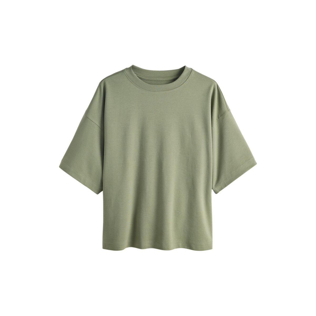 T-shirt droit décontracté ras du cou oversize, NEXT
