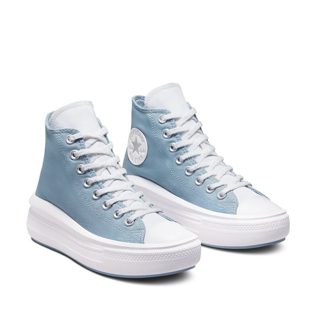 Chuck taylor all star move hi canvas high top trainers , blue, Converse |  La Redoute