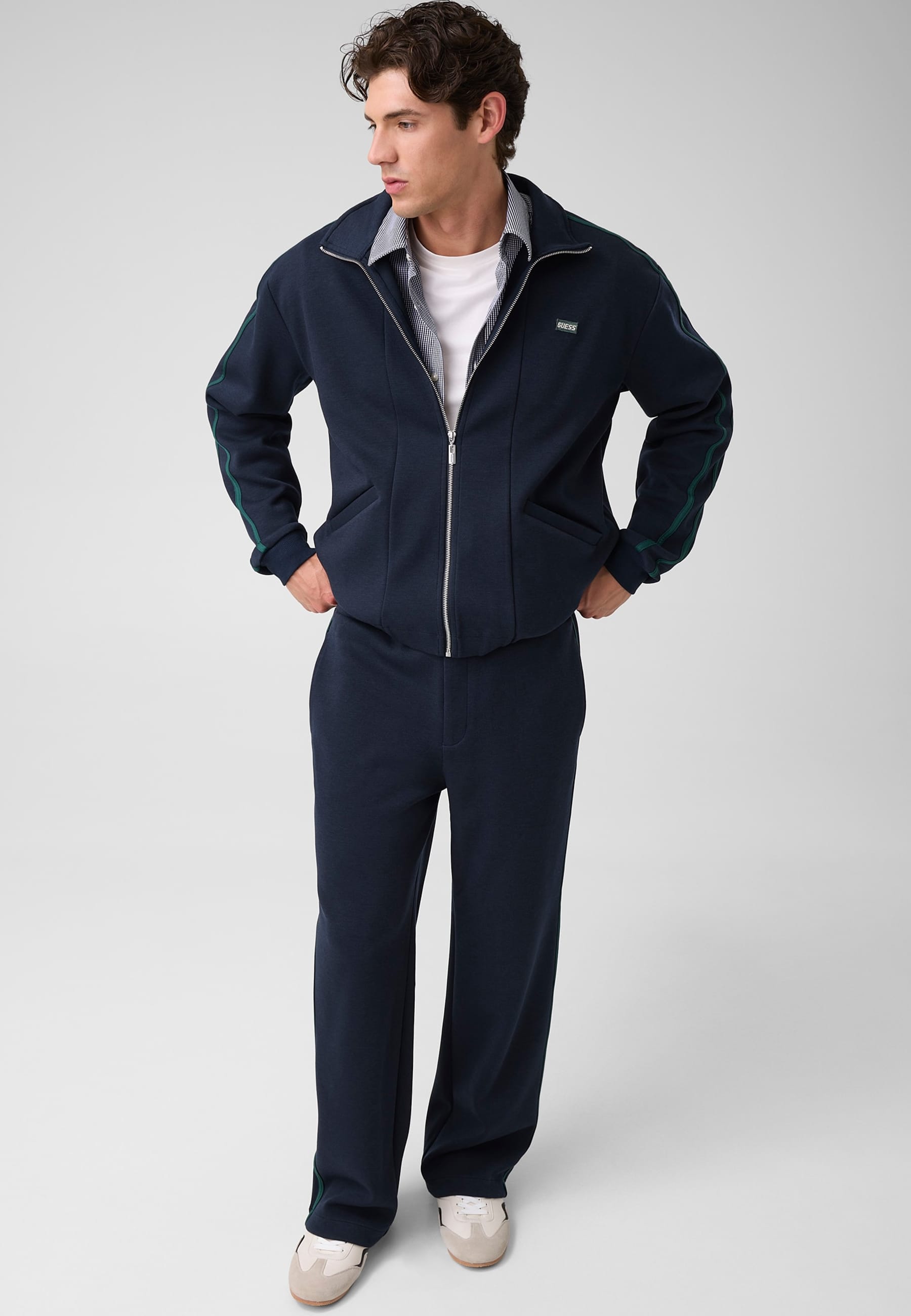 Sweat À Capuche Zippé Intégral, GUESS