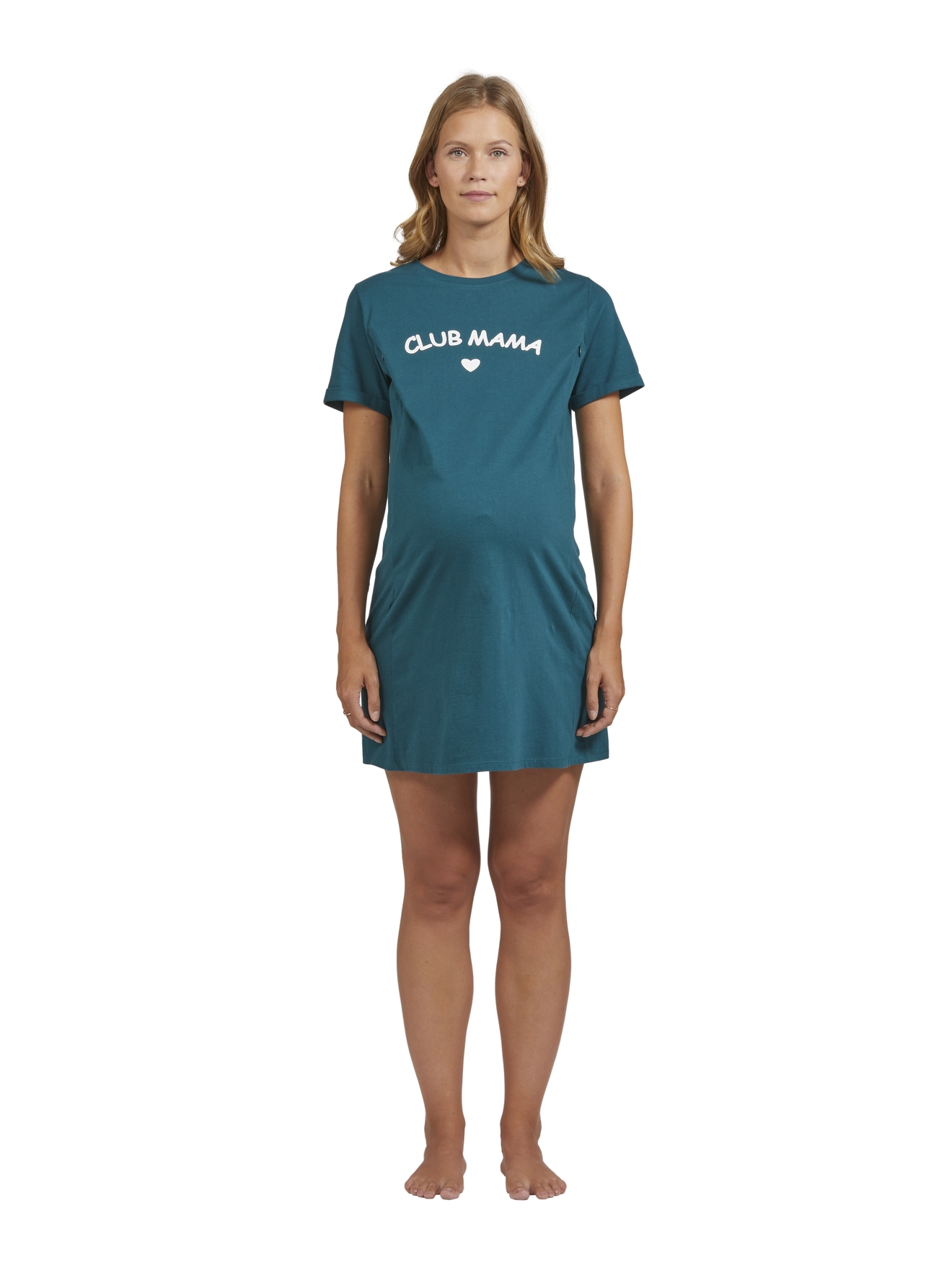 T-shirt Allaitement Femme Manches Courtes – Haut Maternité Col Rond Solide Confortable Grossesse & Post-partum