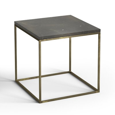 Mahaut Marble & Aged Brass Side Table AM.PM