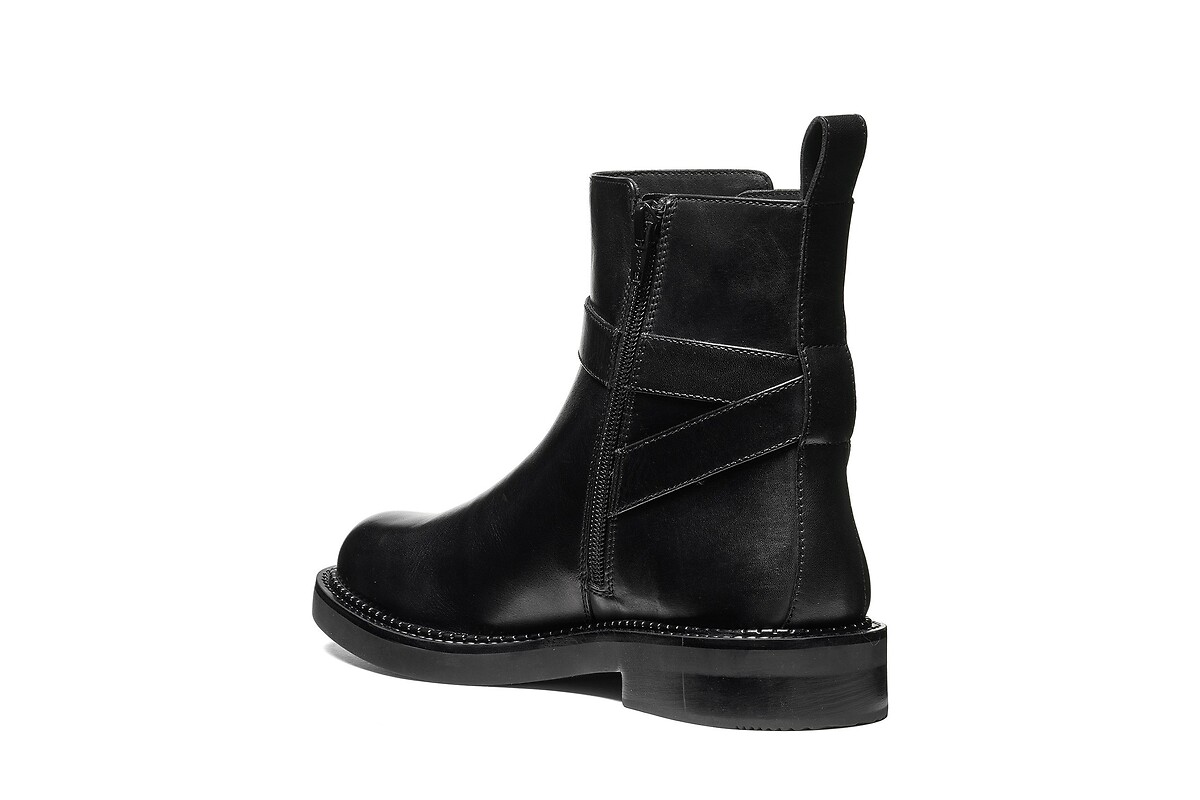 GEOX Botines de piel con cremallera SERILDA — foto 4