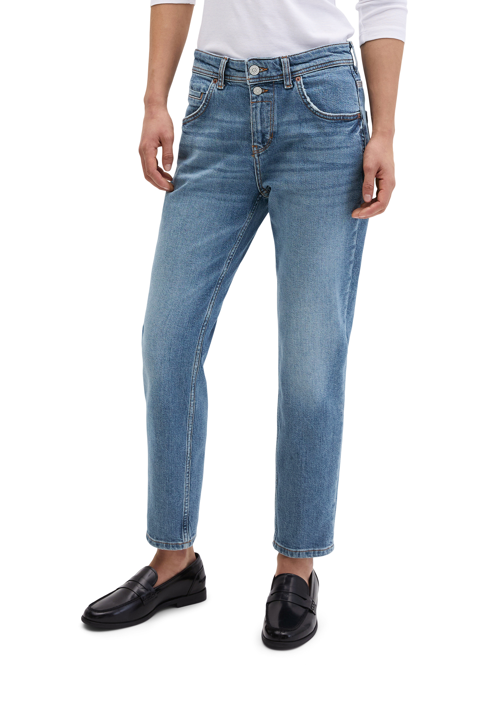 Jeans modèle Theda boyfriend cropped en Organic Cotton Stretch, MARC O'POLO