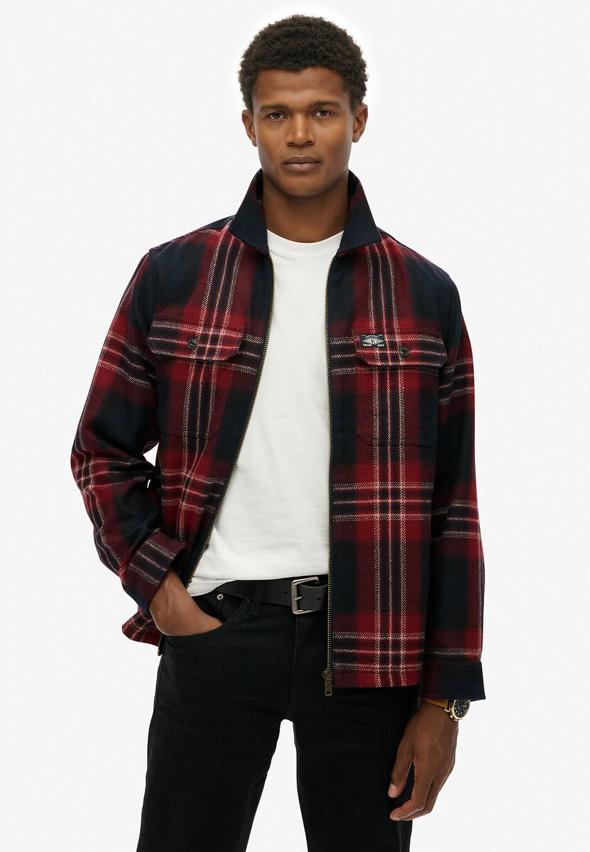 Surchemise zippée Miller, SUPERDRY