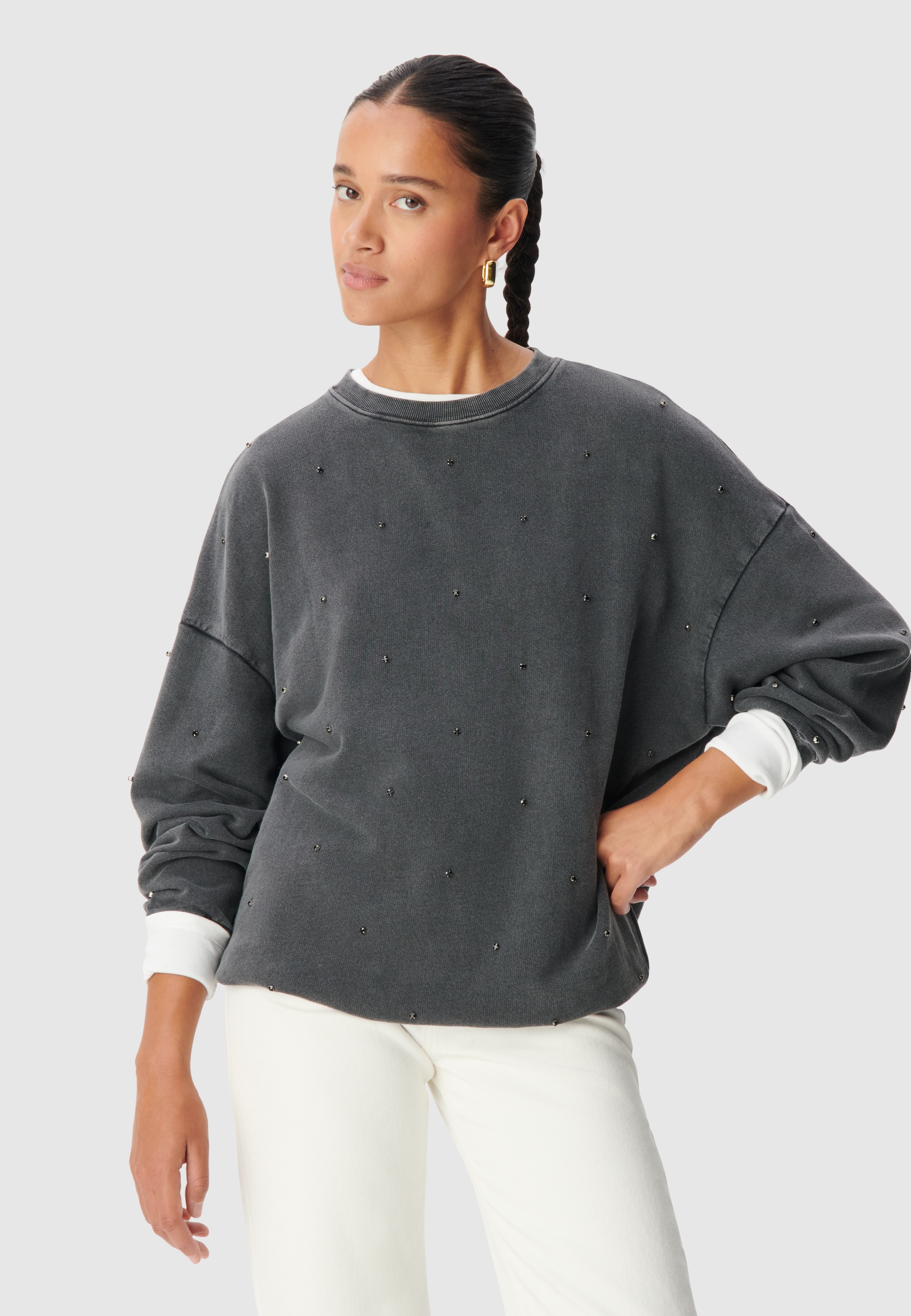 Sweat broderies strass, IKKS