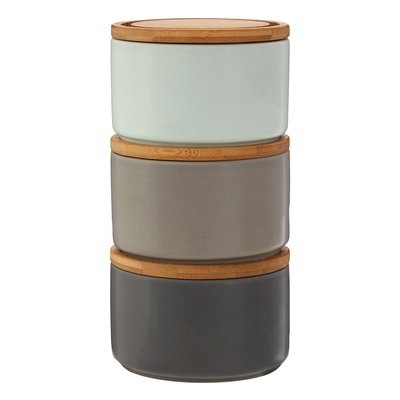 Storage Canisters in Grey/Pale Blue SO'HOME