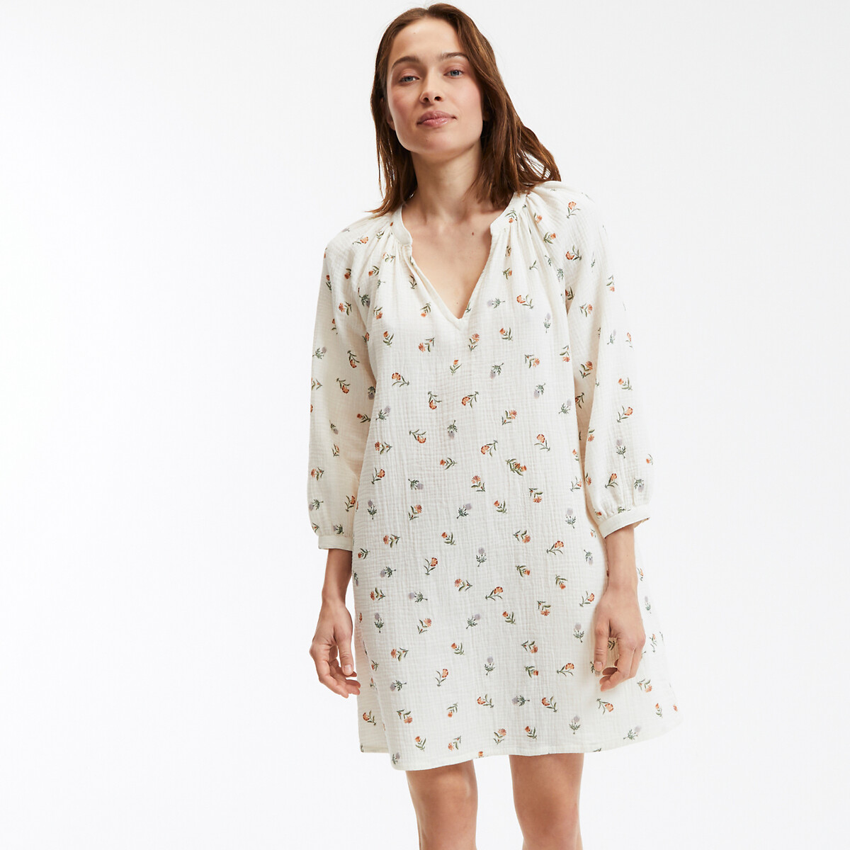 Chemise de nuit en gaze de coton