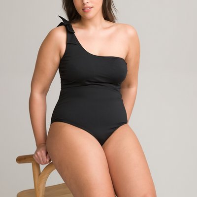 Asymmetric Tummy Toning Swimsuit LA REDOUTE COLLECTIONS PLUS