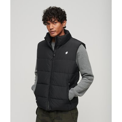 Sports Padded Gilet with Embroidered Logo SUPERDRY