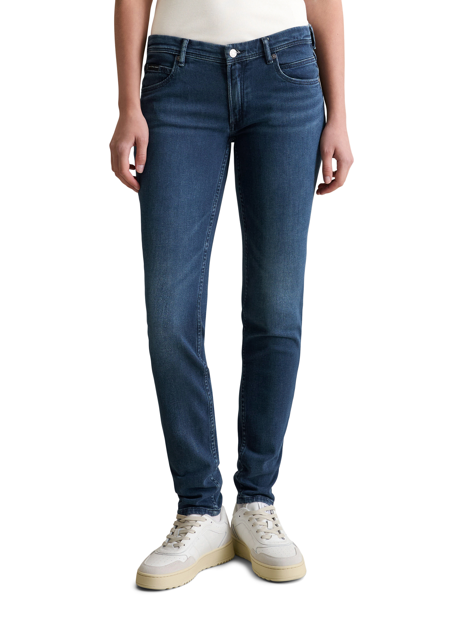 Jeans modèle Alva slim en mélange de coton organique, MARC O’POLO DENIM