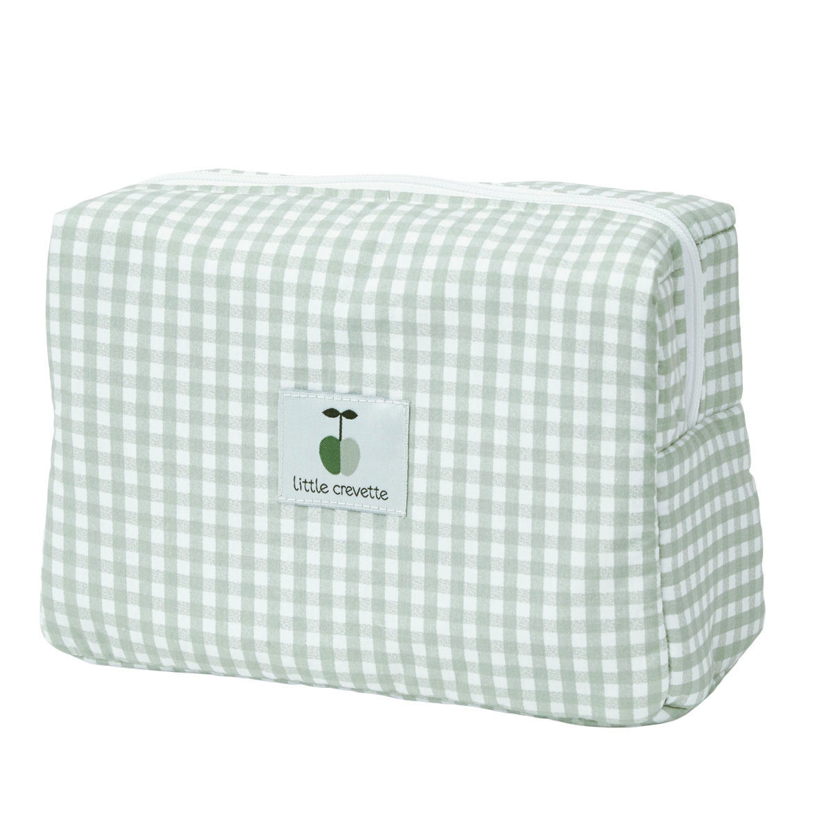 Trousse de toilette coton bio OLIVE, LITTLE CREVETTE