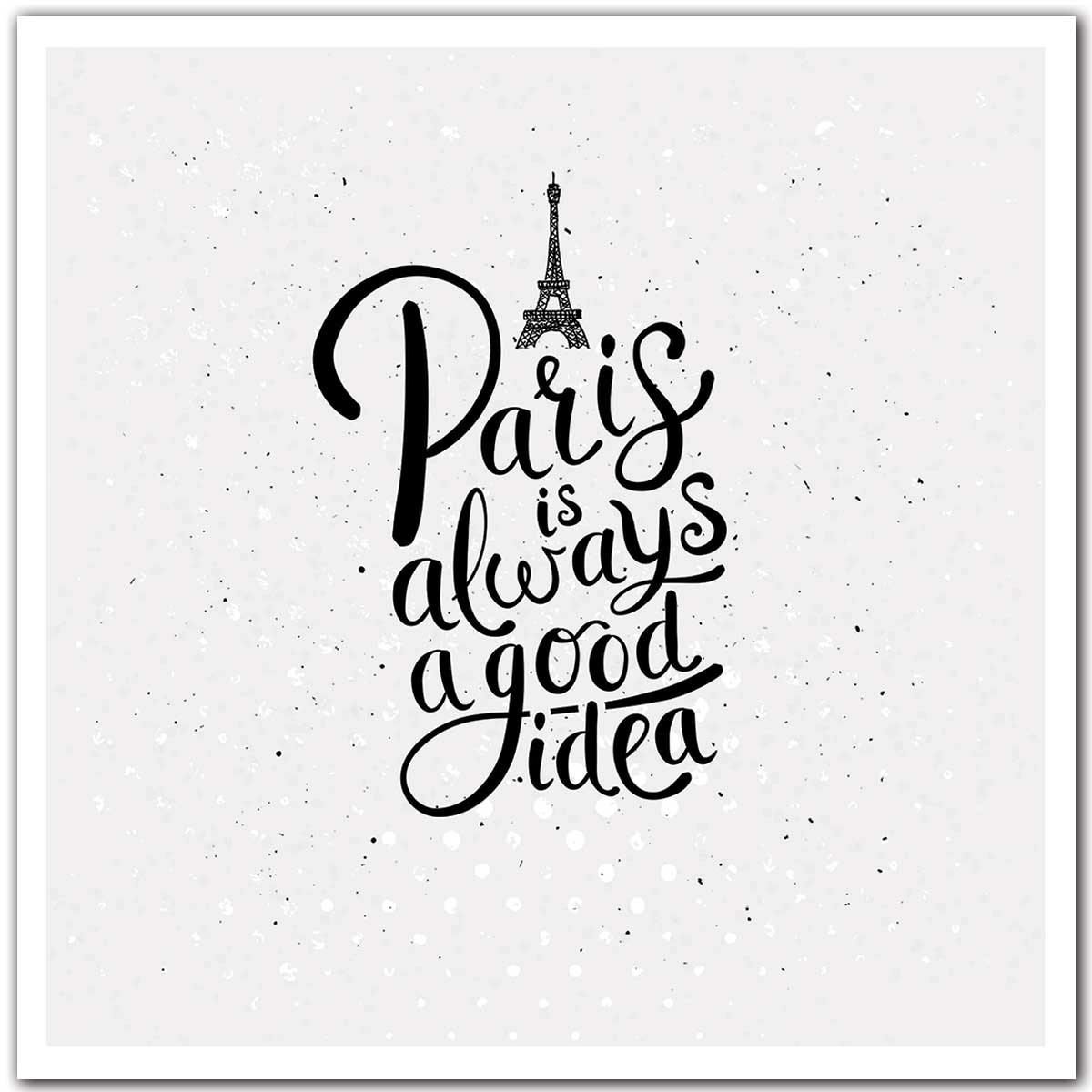Poster Affiche illustration vintage paris is always a good idea, HEXOA