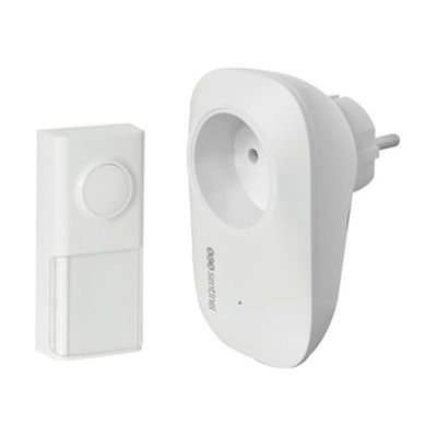 Carillon Ecobell Sans Fil Avec Prise Intégrée 100 Plug Blanc SENTINEL
