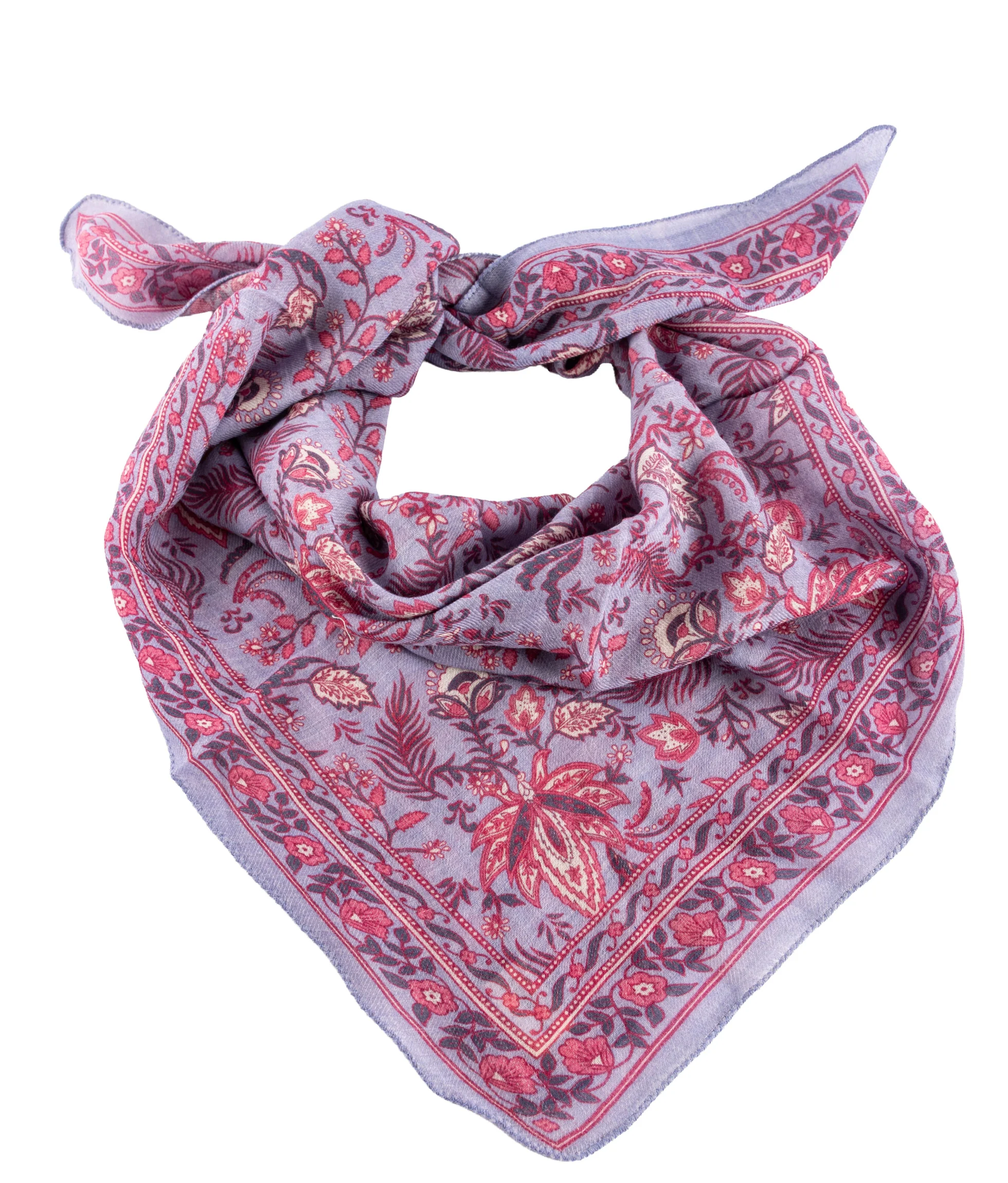 Foulard en laine imprimé Paisley, BINDI ATELIER