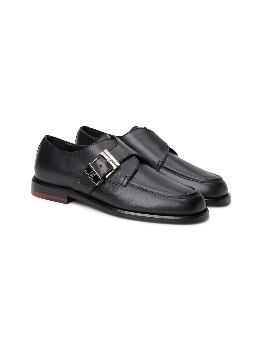Tommy Hilfiger Mocasines tipo monk de piel