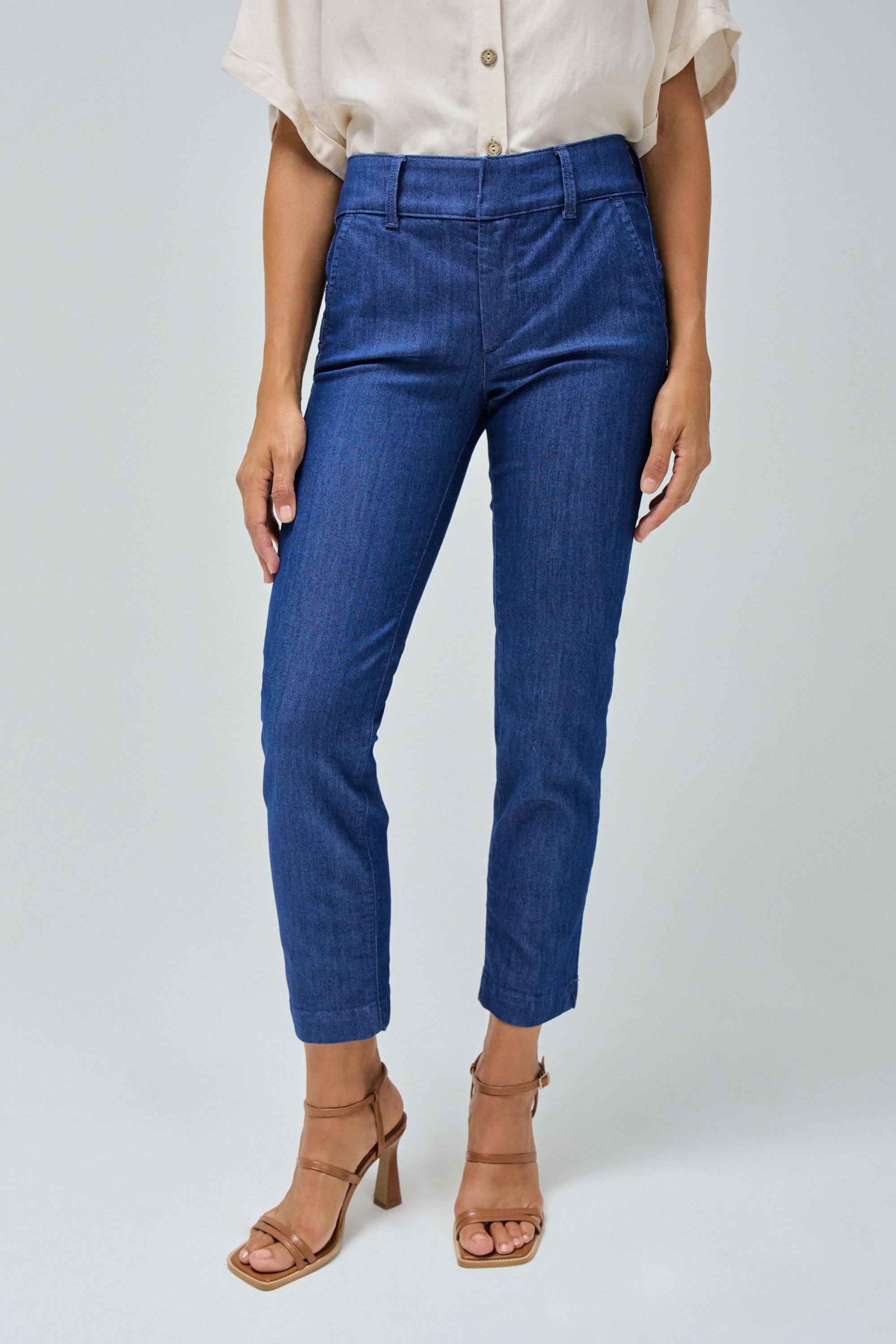 SECRET CHINO PUSH IN CROPPED SLIM, SALSA JEANS