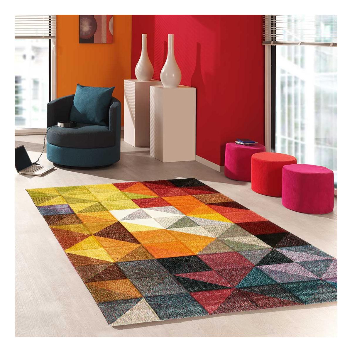 Tapis salon et chambre tissé motif uni SESSOM, UN AMOUR DE TAPIS