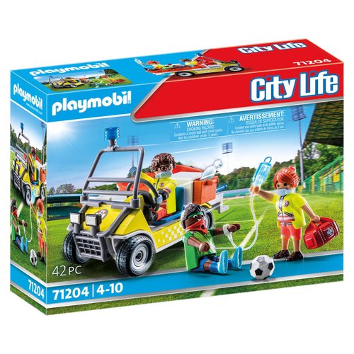 Playmobil 71204 véhicule de secours- city action - les secours - city  action ville & métiers Playmobil