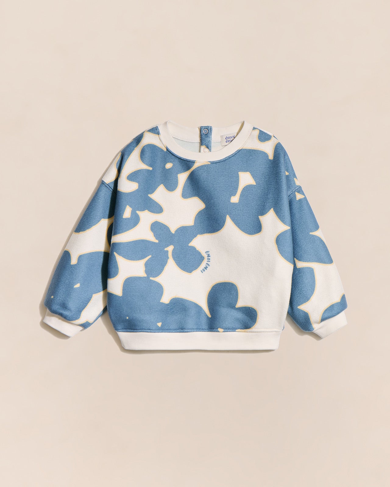 Sweat en polaire recyclée imprimée, FLEURS DU LAC, EMOI EMOI