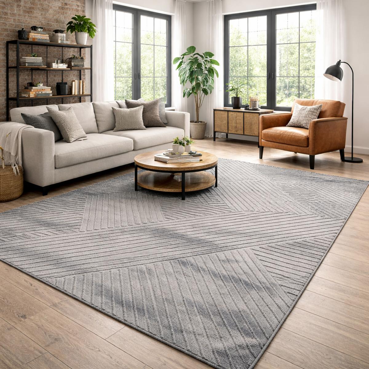 Tapis salon LYN9 D, tapis ton sur ton moderne et contemporain, UN AMOUR DE TAPIS