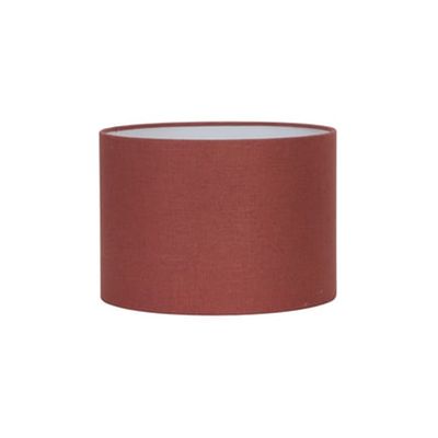 Abat-jour Cylindre Livigno Textile Terre Rouge Ø30 Cm LIGHT & LIVING 