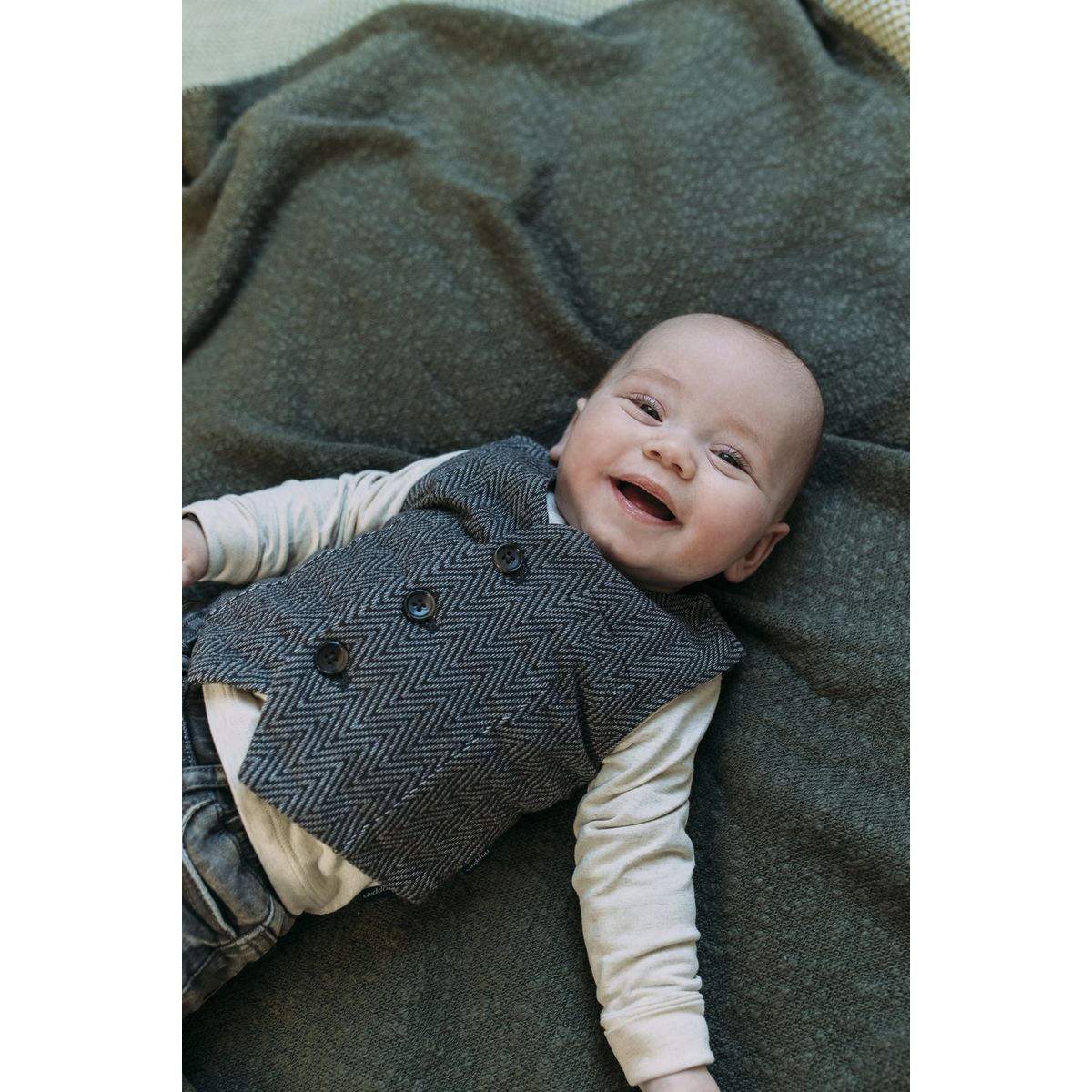 Gilet sans best sale manche bébé garçon