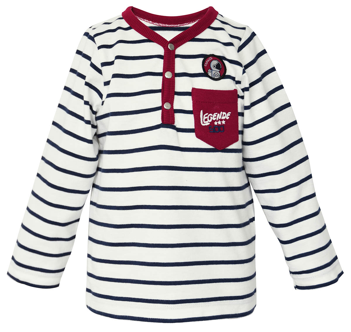 Tee-shirt garcon raye manches longues, SUCRE D'ORGE