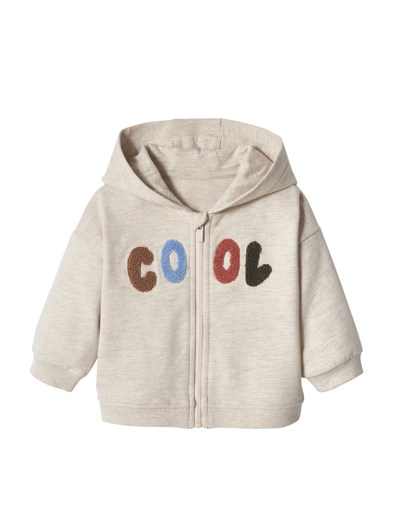 Sweat bébé zippé à capuche, VERTBAUDET