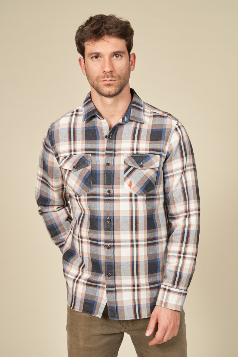 Chemise à carreaux en maille, MCS