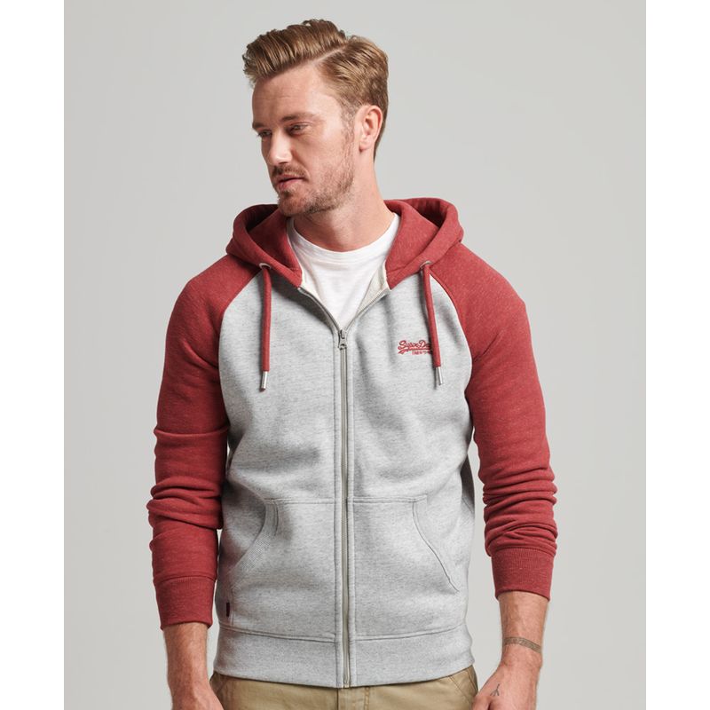 Sweat à shop capuche zippé superdry