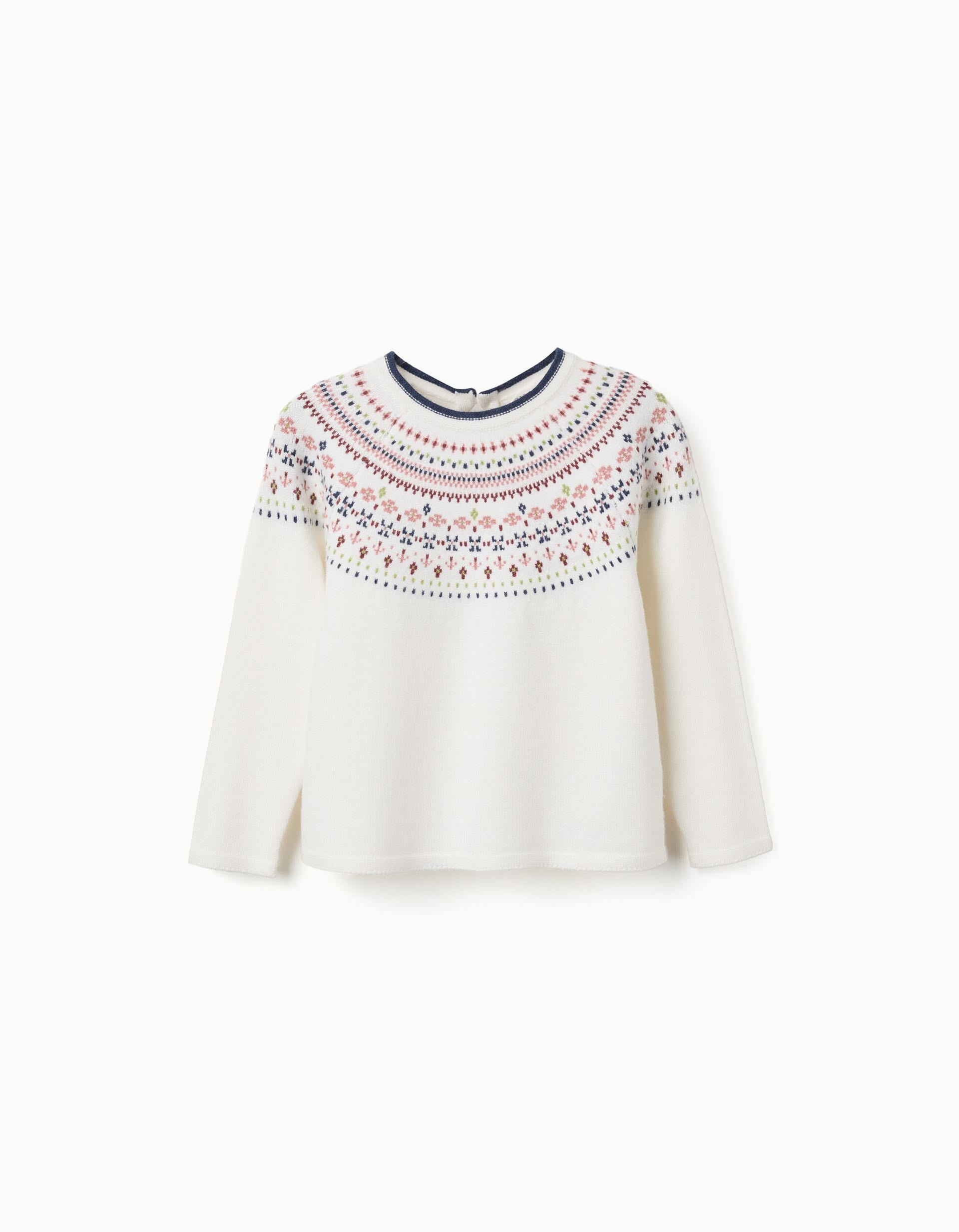 Pull en maille avec motif jacquard, ZIPPY