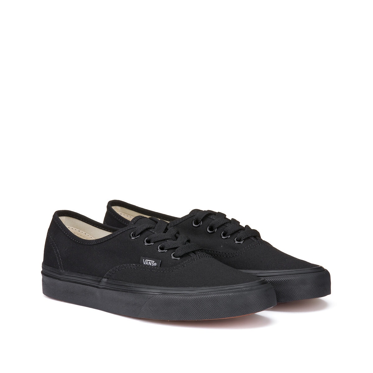 Vans authentic cuir noir hot sale