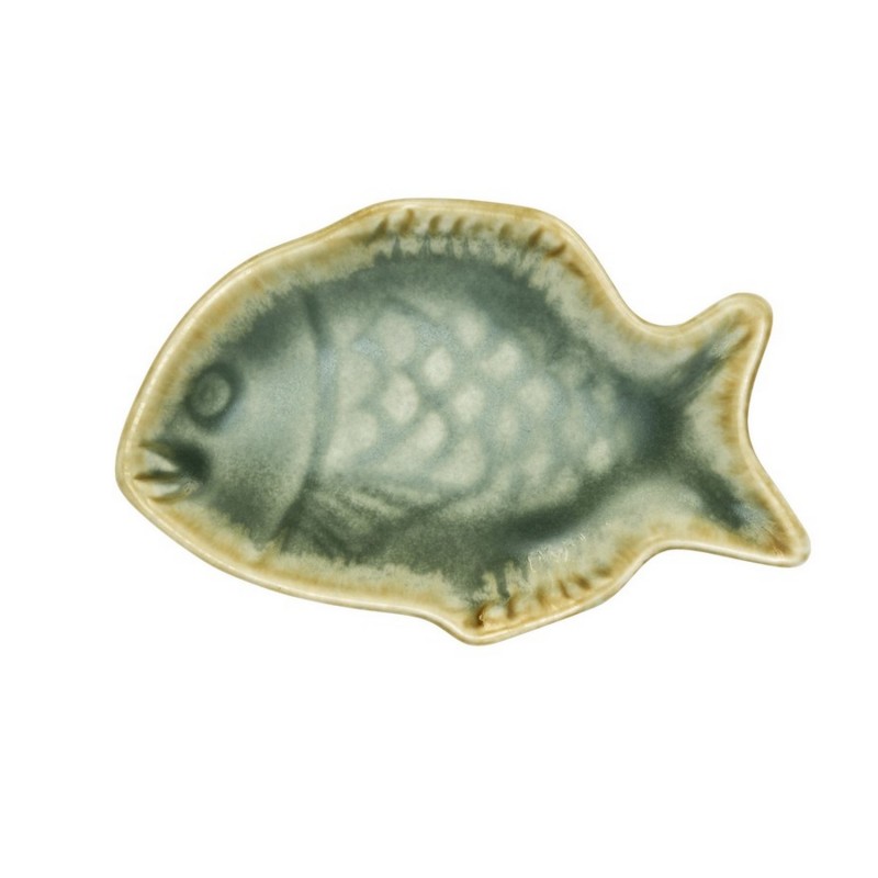 Mini assiette poisson grès, MADAM STOLTZ