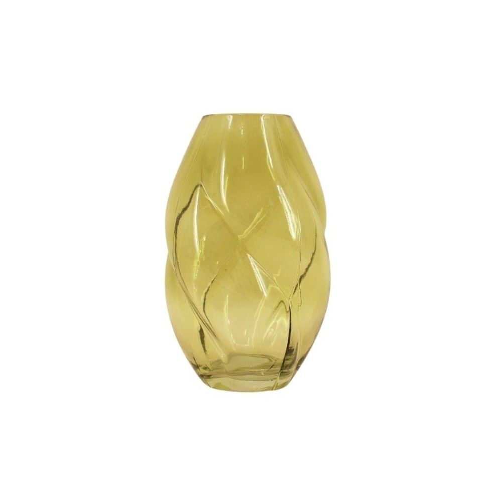 Vase en verre alvéolé, H22cm, ORNAMI