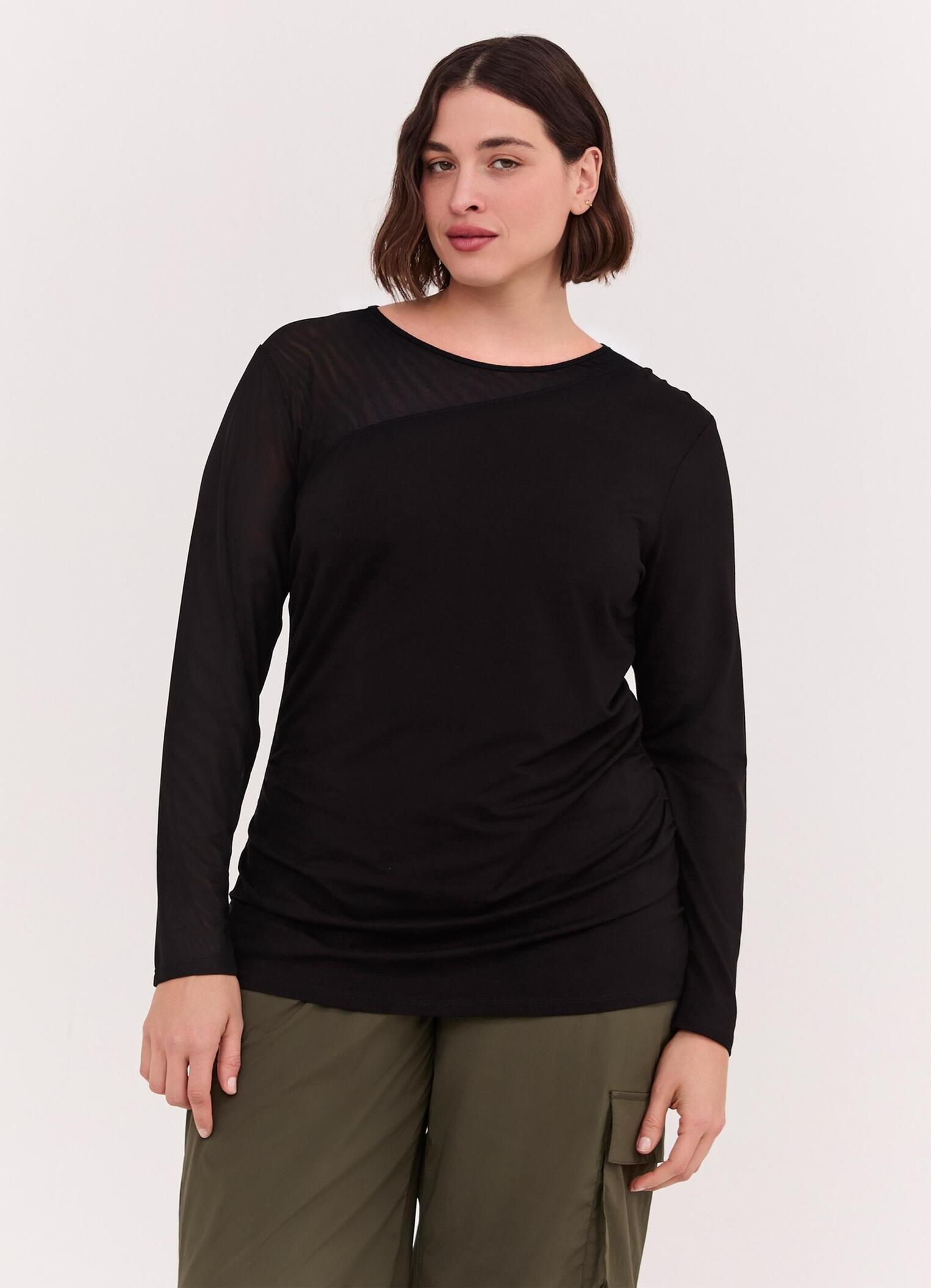 T-shirt avec insert, FIORELLA RUBINO