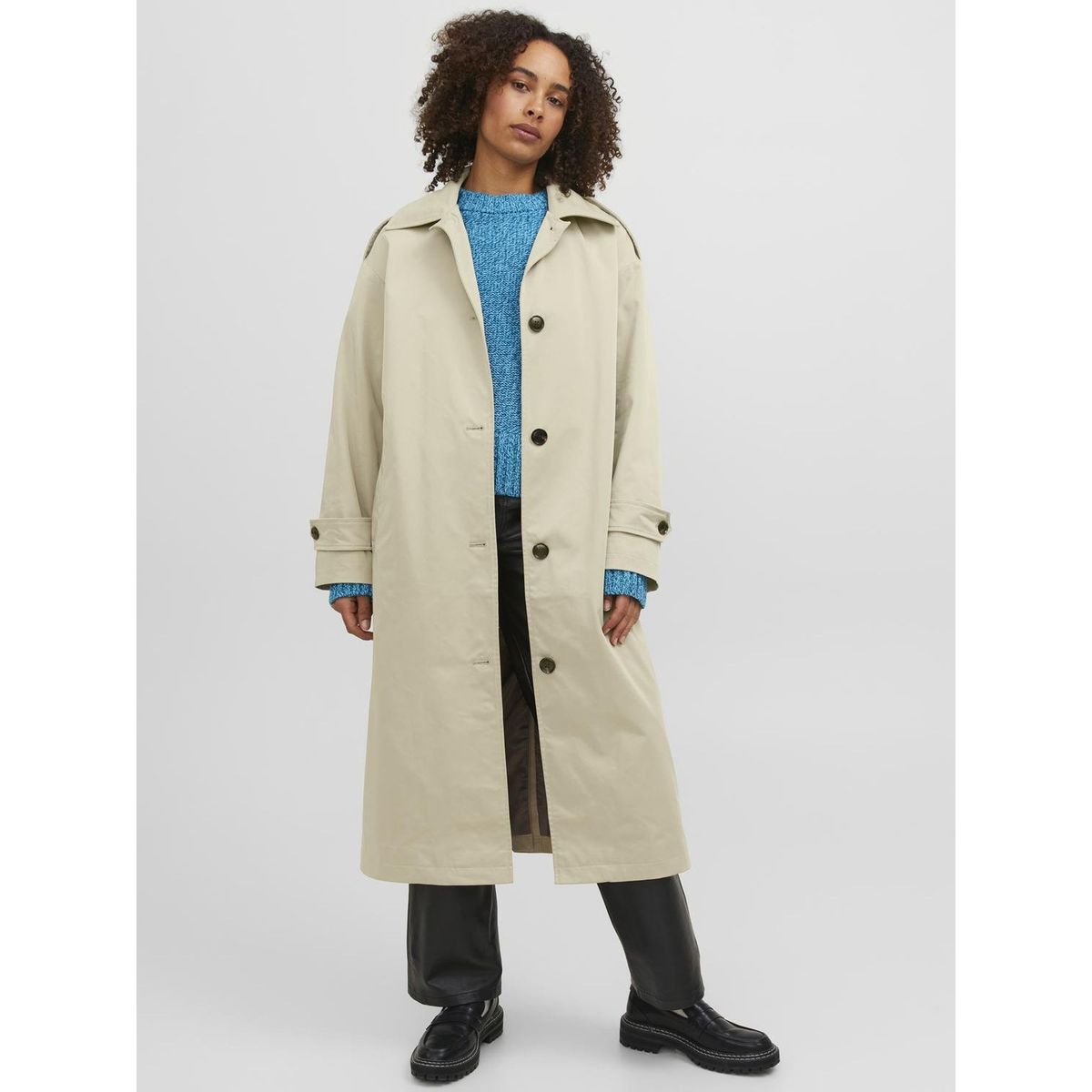 Trench long fluide discount femme