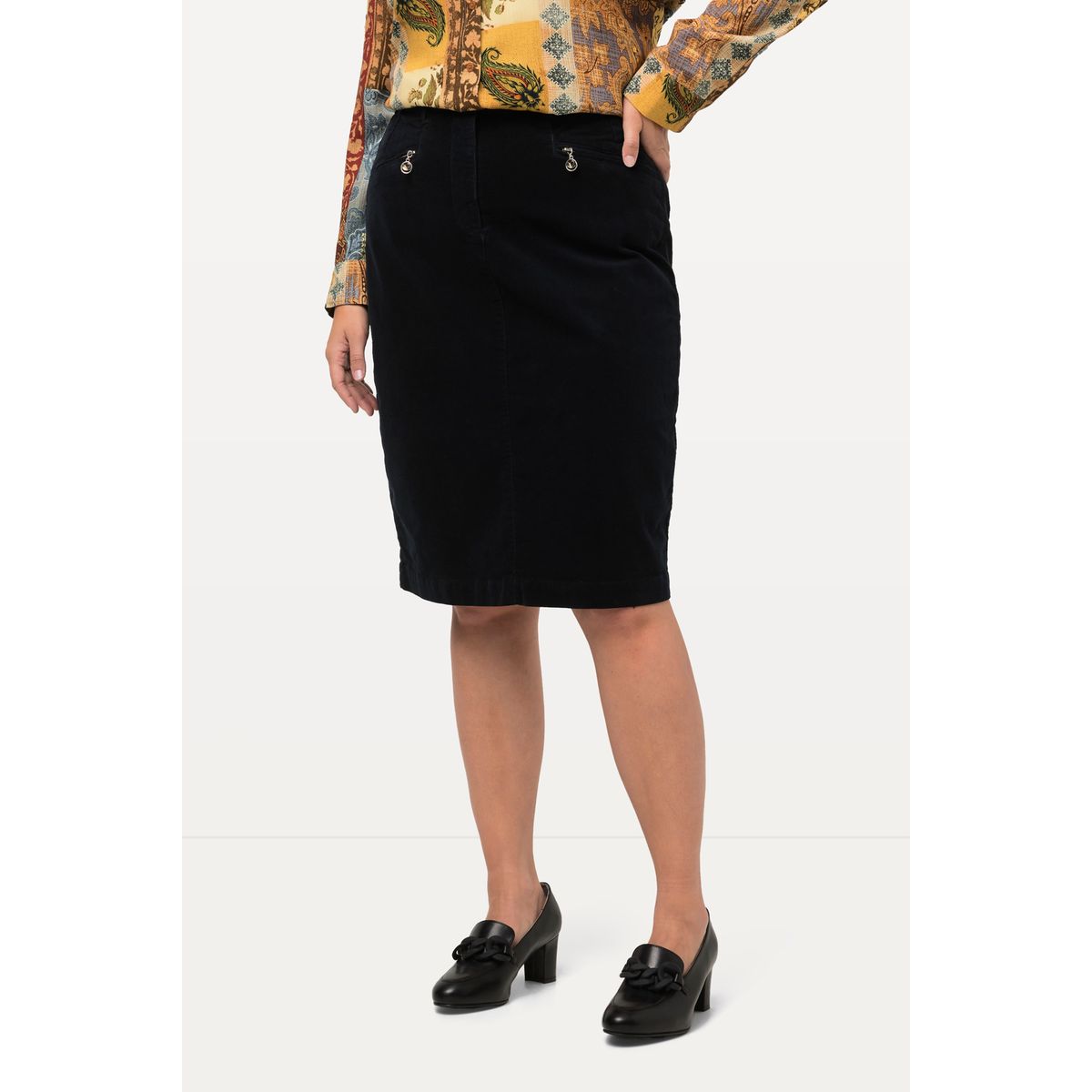 Jupe velours cotelé discount noir