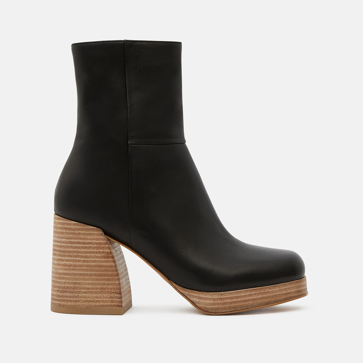 Bottines cuir phelyana Minelli noir La Redoute