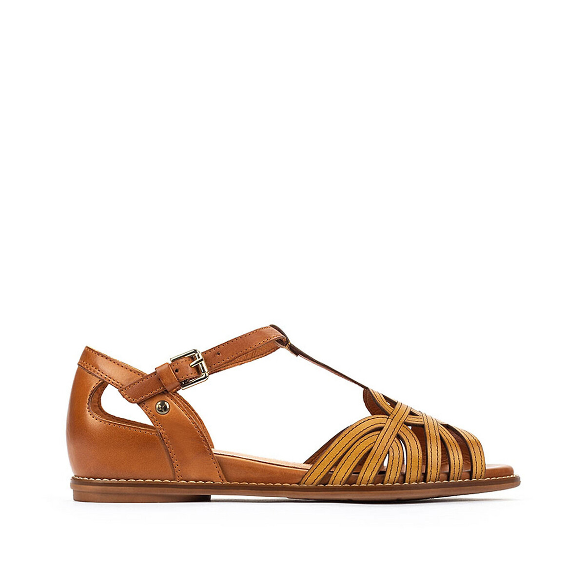 Talavera leather sandals , brown/yellow, Pikolinos | La Redoute