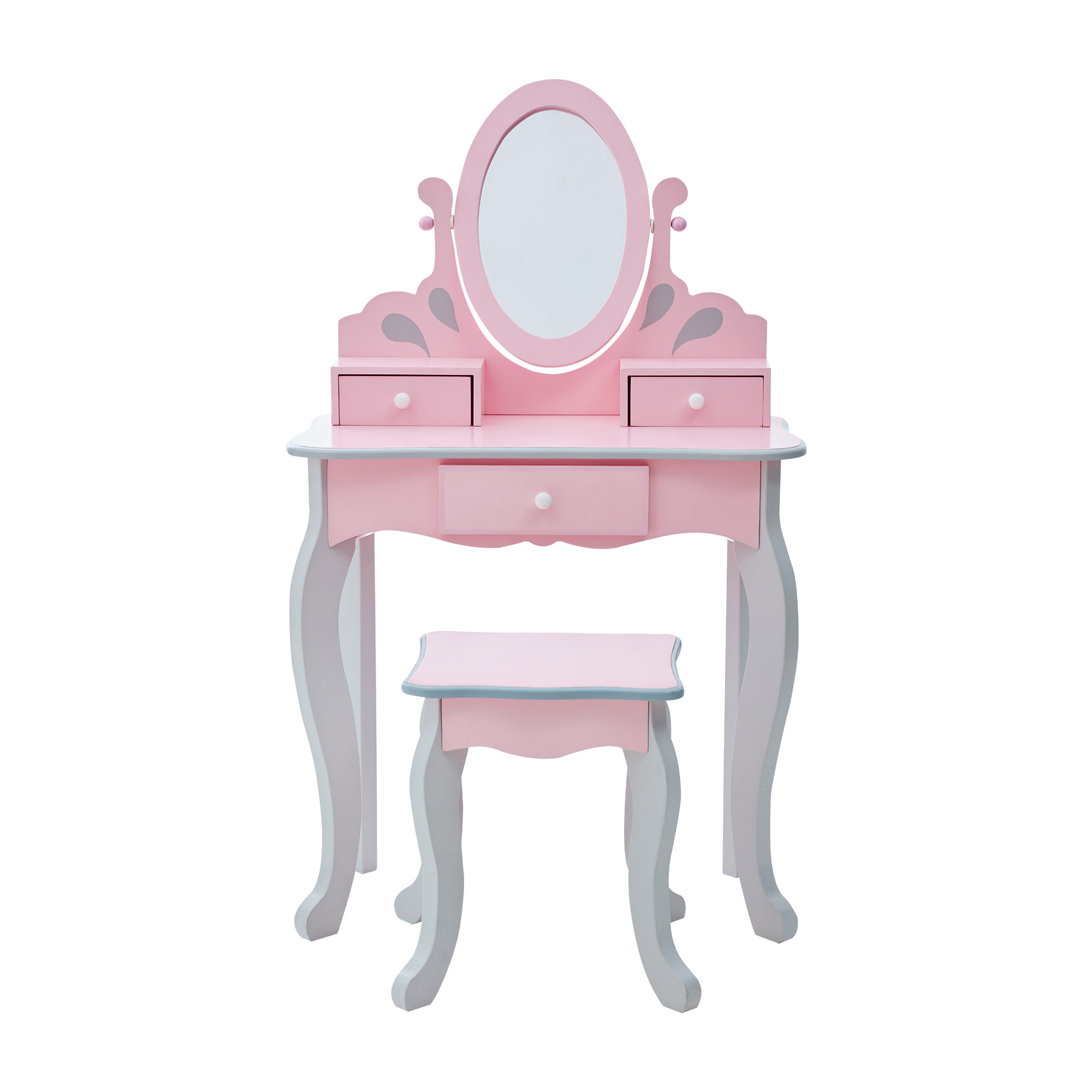 Coiffeuse enfant avec tabouret et miroir, LITTLE PRINCESS, TEAMSON KIDS