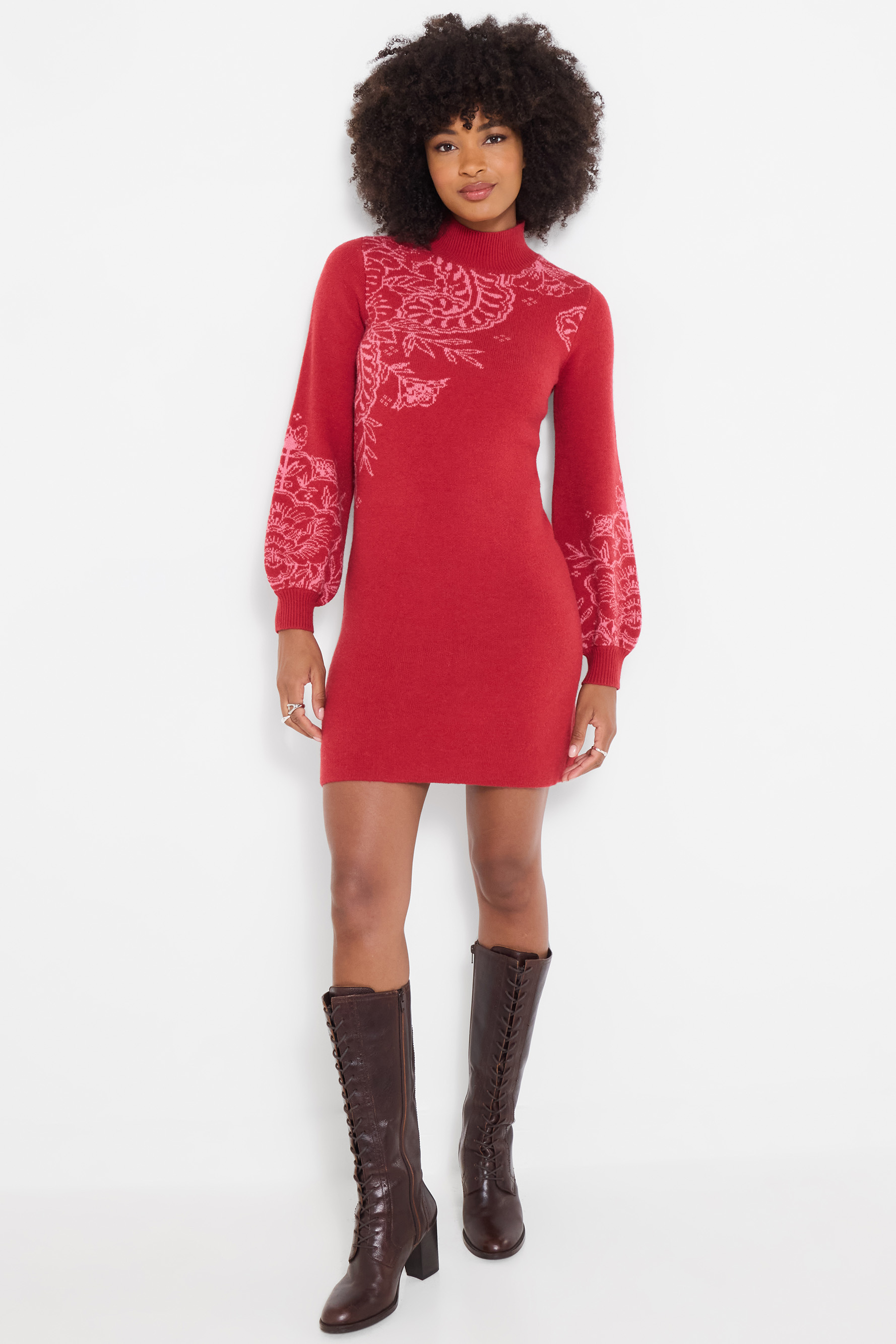 Robe Parfaite en Maille Motif Cachemire, JOE BROWNS