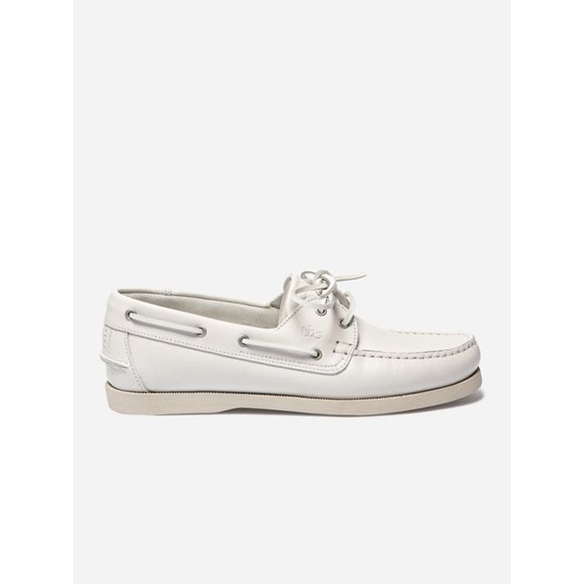 Chaussure bateau homme blanche clearance