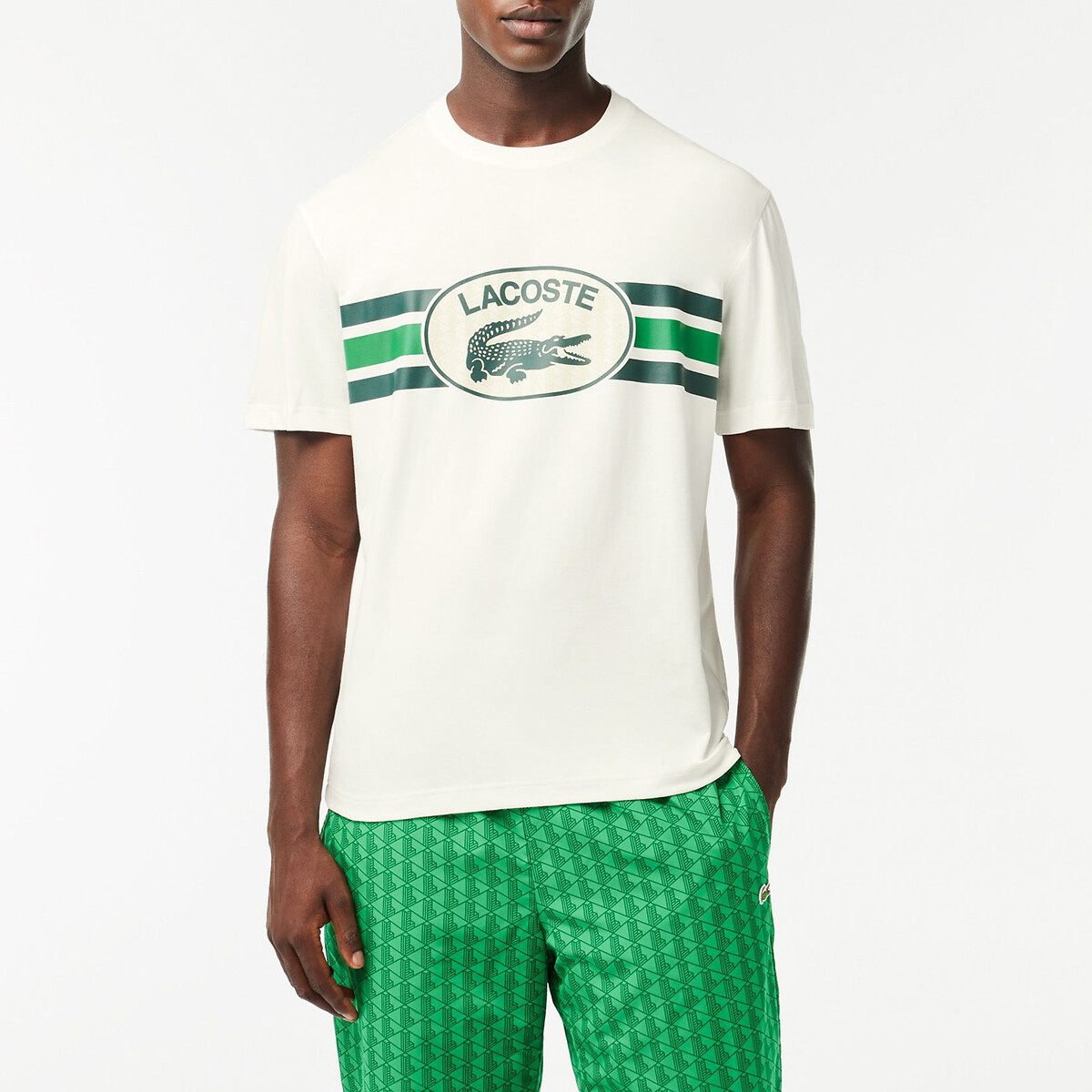 Lacoste t shirt best sale beige