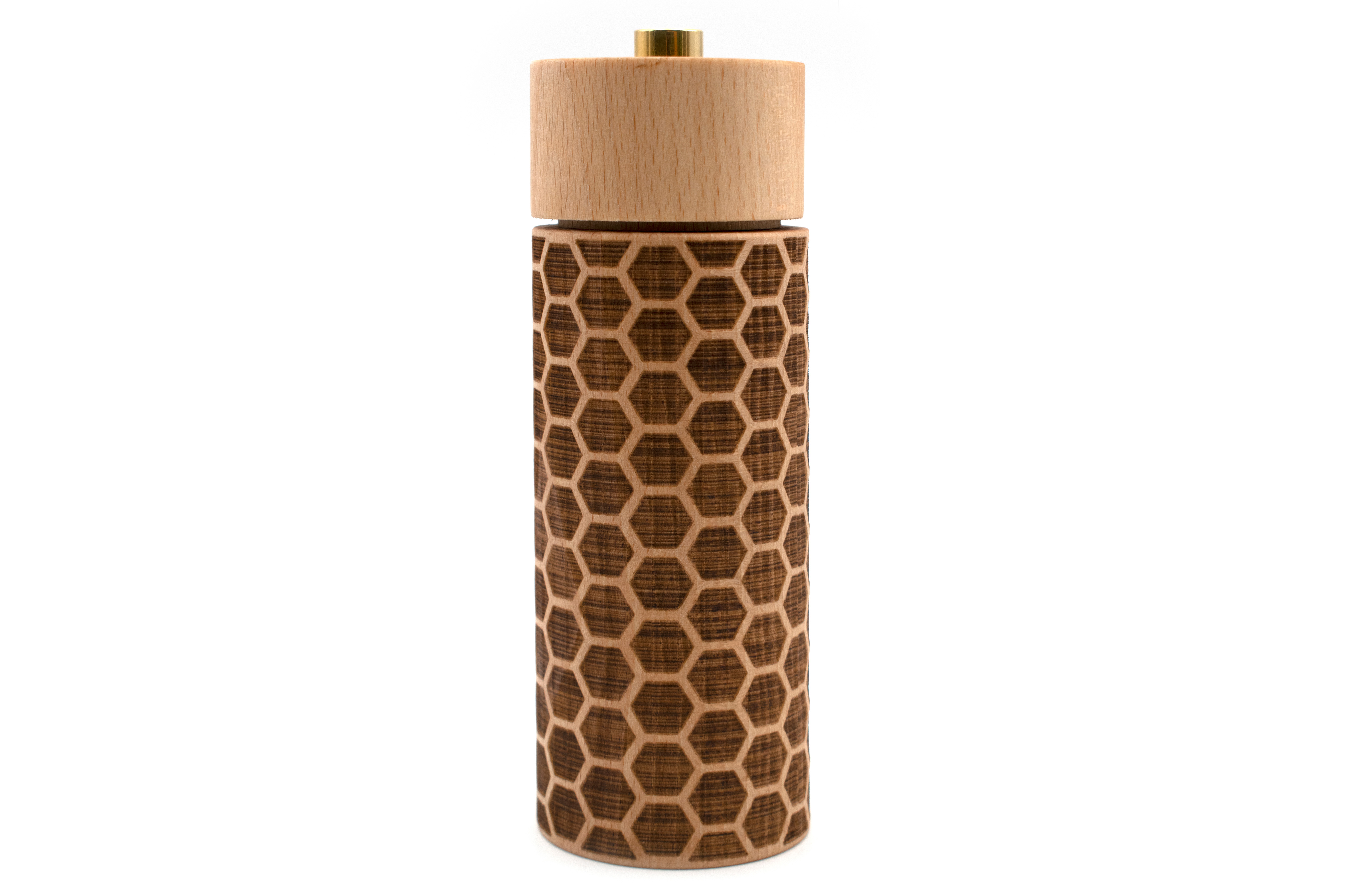 Moulin à Sel en bois d'Hêtre, HONEYCOMB, BISETTI