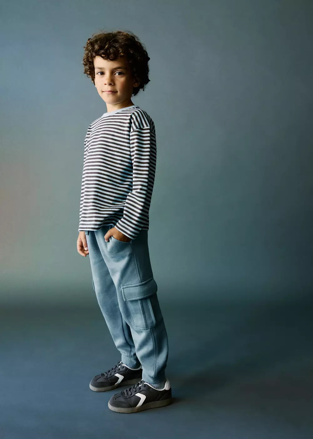 Pantalon cargo coton, MANGO BABY