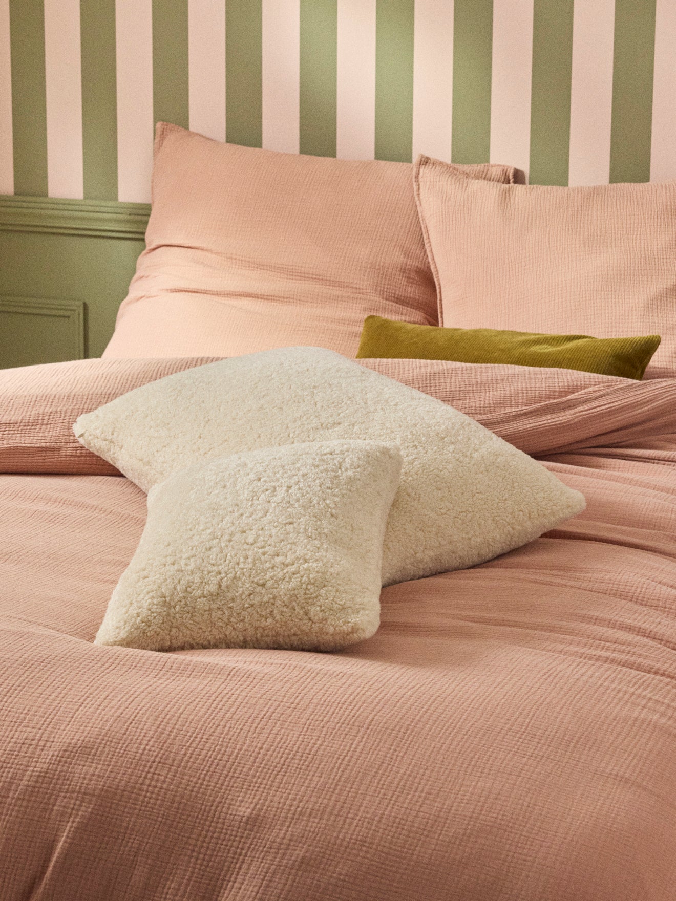 Housse de coussin sherpa, CYRILLUS