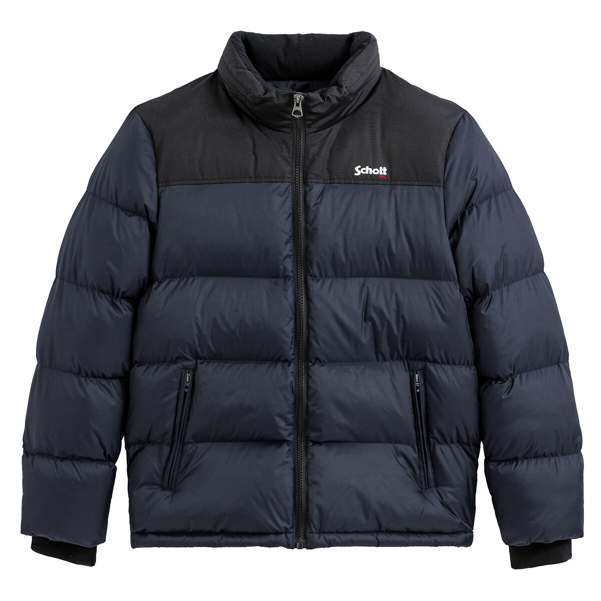 Utah Two-Tone Padded Puffer Jacket with High Neck