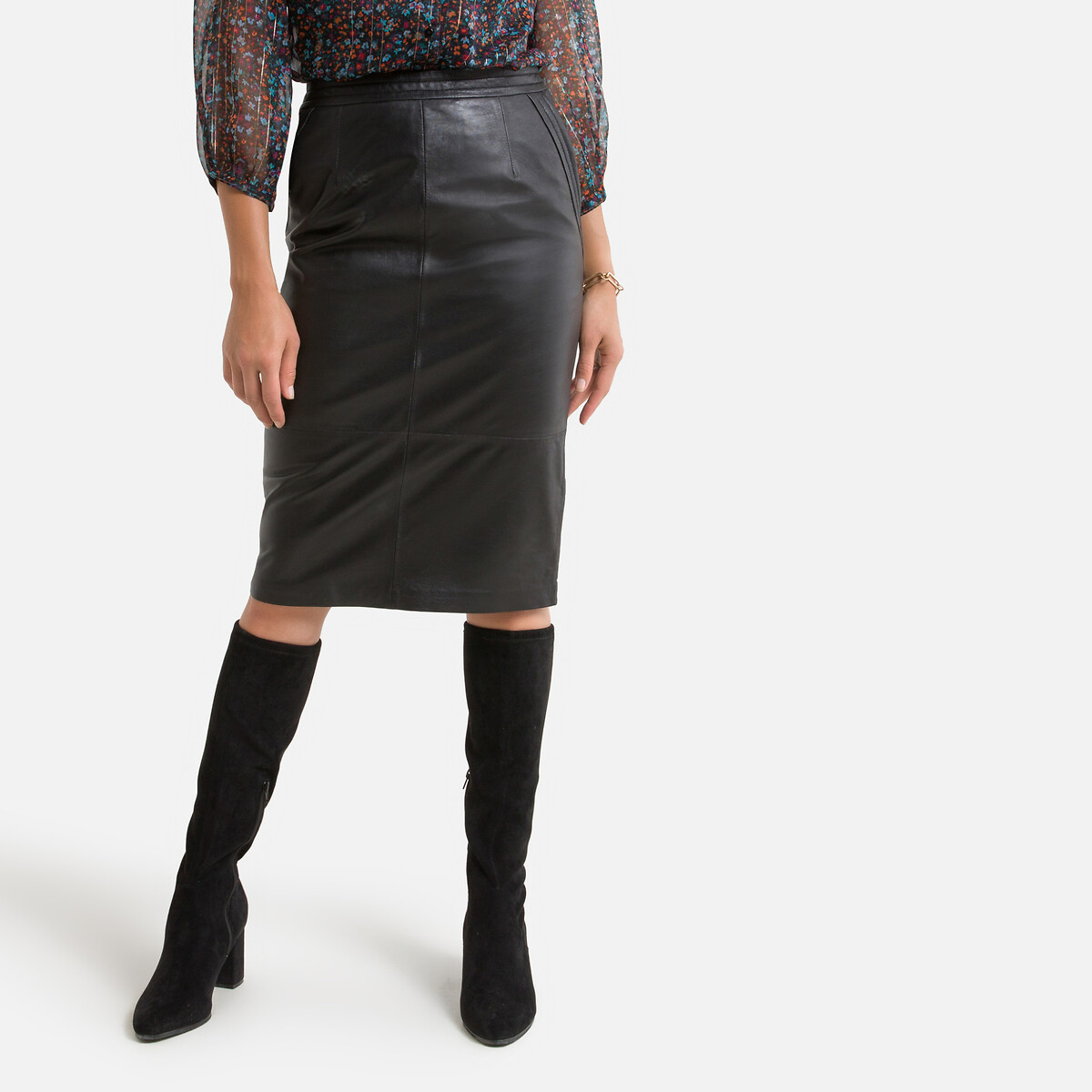 Jupe Longue Cuir Noir La Redoute Jupe Longue Cuir Noir La Redoute
