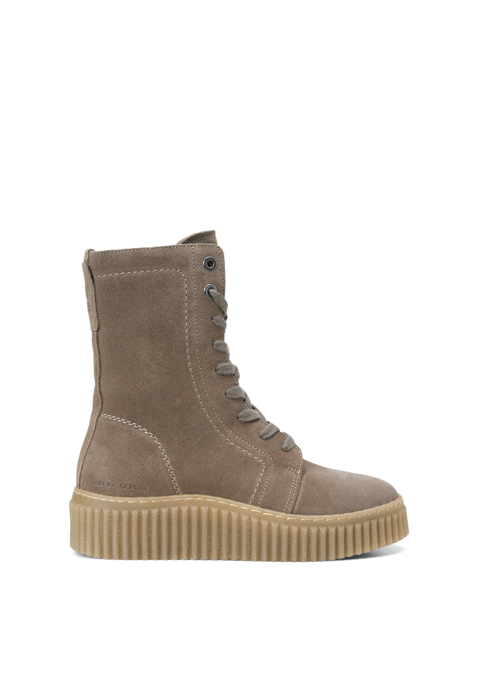 Bottes à lacets, modèle Bianca en cuir velours souple, MARC O'POLO